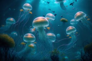 bielych medúz