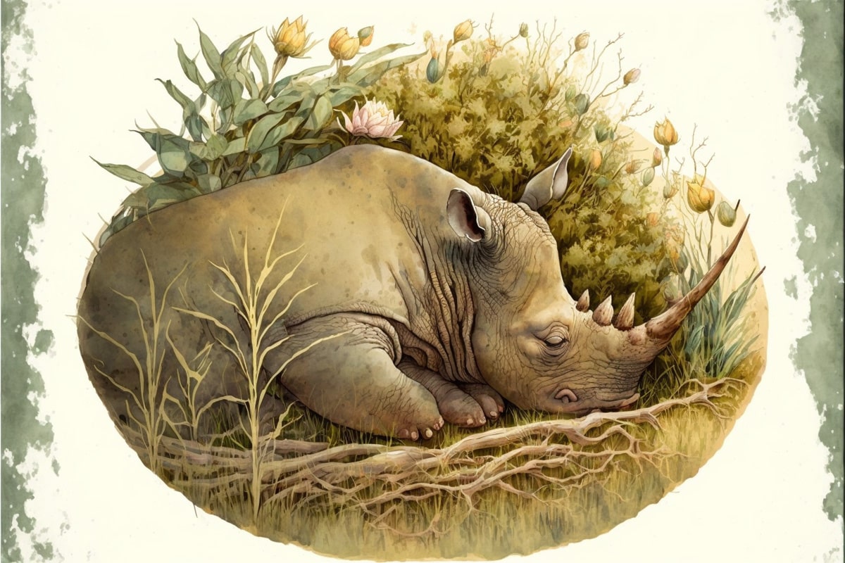 veľký spiaci nosorožec
