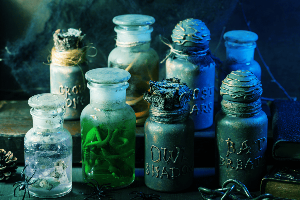 Moderný príklad čarodejníckej fľaše